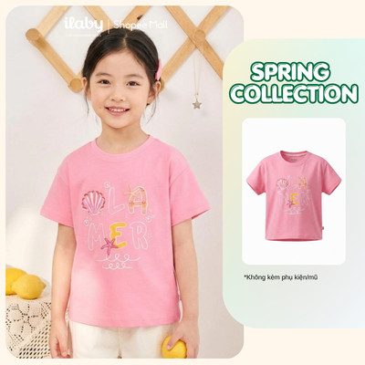 [ILABY 10-40kg] Áo thun bé gái chất liệu cotton co giãn 4 chiều thoáng mát [3892]