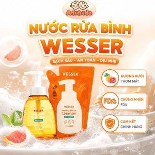 [ Wesser ] Nước Rửa Bình Sữa Cho Bé Mẫu Mới (Nhập khẩu)