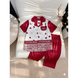 [ mua 4 tặng 1 ] ĐỒ BỘ PYJAMAS LỤA XƯỚC QUẦN NGỐ BỘ ĐỒ MẶC NHÀ MÁT