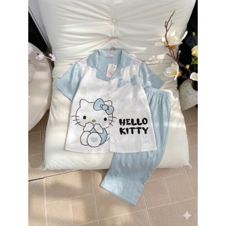 [ mua 4 tặng 1 ] ĐỒ BỘ PYJAMAS LỤA XƯỚC QUẦN NGỐ BỘ ĐỒ MẶC NHÀ MÁT