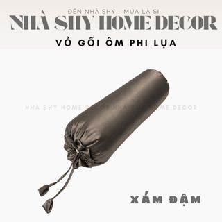 Vỏ Gối Ôm Phi Lụa Size 1mx35cm - Vỏ Gối Chất Liệu Phi Mát Mịn - Nhà Shy Home Decor