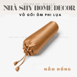 Vỏ Gối Ôm Phi Lụa Size 1mx35cm - Vỏ Gối Chất Liệu Phi Mát Mịn - Nhà Shy Home Decor