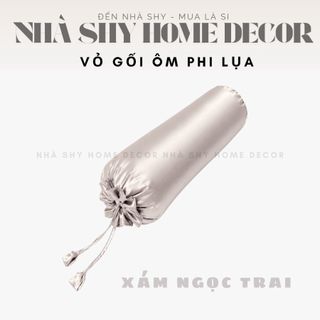 Vỏ Gối Ôm Phi Lụa Size 1mx35cm - Vỏ Gối Chất Liệu Phi Mát Mịn - Nhà Shy Home Decor