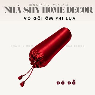 Vỏ Gối Ôm Phi Lụa Size 1mx35cm - Vỏ Gối Chất Liệu Phi Mát Mịn - Nhà Shy Home Decor