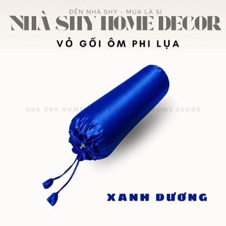 Vỏ Gối Ôm Phi Lụa Size 1mx35cm - Vỏ Gối Chất Liệu Phi Mát Mịn - Nhà Shy Home Decor