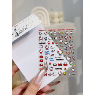 STICKER NỔI 5D HELLO KITTY ĐỎ ( 034 - 1663 )