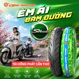 Vỏ Lốp CHENGSHIN Gai C922 Gắn SH Mode Vỏ Trước 80/90-16, Vỏ Sau 100/90-14 Hàng Chính hãng