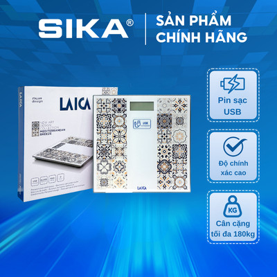 Cân điện tử sức khoẻ Laica PS1083 - tích hợp pin sạc, bảo hành 12 tháng