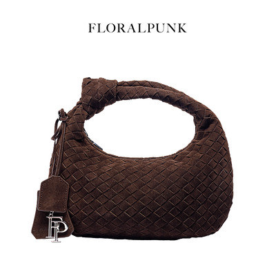 Túi Xách Floralpunk Woven Buffy - Suede Brown