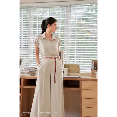 Set Sơ MI Quần Suông Nữ Công Sở MY WAY Tối Gian Sang Trọng 1mab01999 1mqb01100