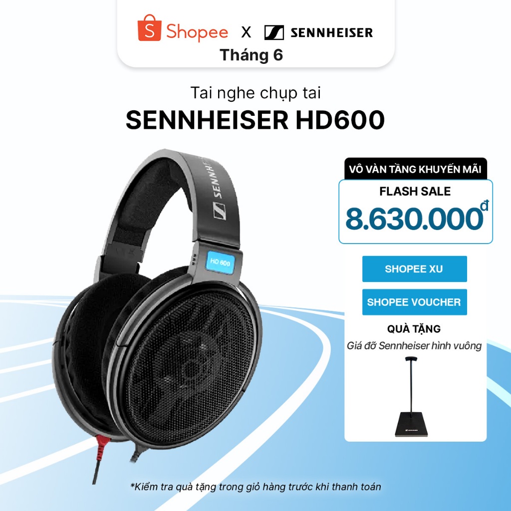 Tai nghe chụp tai Sennheiser HD600 - Hàng Chính hãng