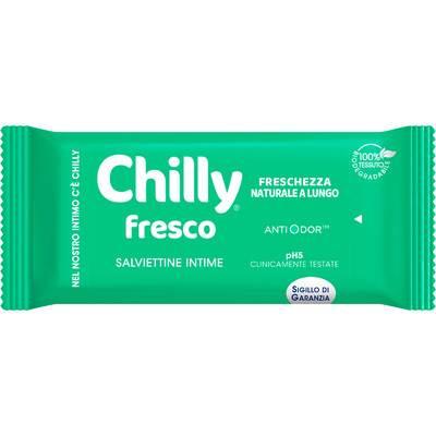 (Quà tặng) Khăn lau phụ khoa Chilly Fresco gói 12 tờ sạch thoáng mát mọi lúc, mọi nơi