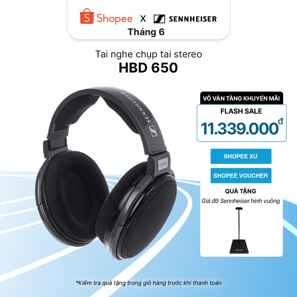 Tai nghe chụp tai Sennheiser HD650 - Hàng Chính hãng