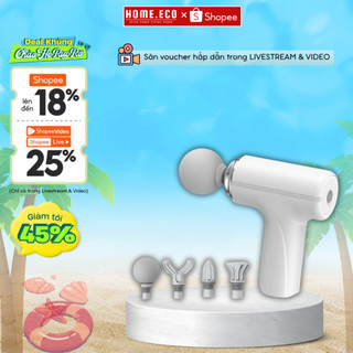 Máy Massage Mini Cầm Tay Toàn Thân 4 Đầu 6 Cấp Độ Chuyên Sâu Giảm Đau Mỏi Thư Giãn Bảo Hành 12 Tháng