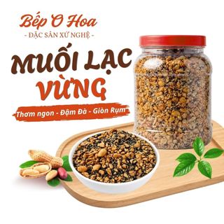 Muối Lạc Vừng Mè Đen Xứ Nghệ - Lạc Giã Tay, Vừng Rang Củi Đóng Hộp Tiện Lợi