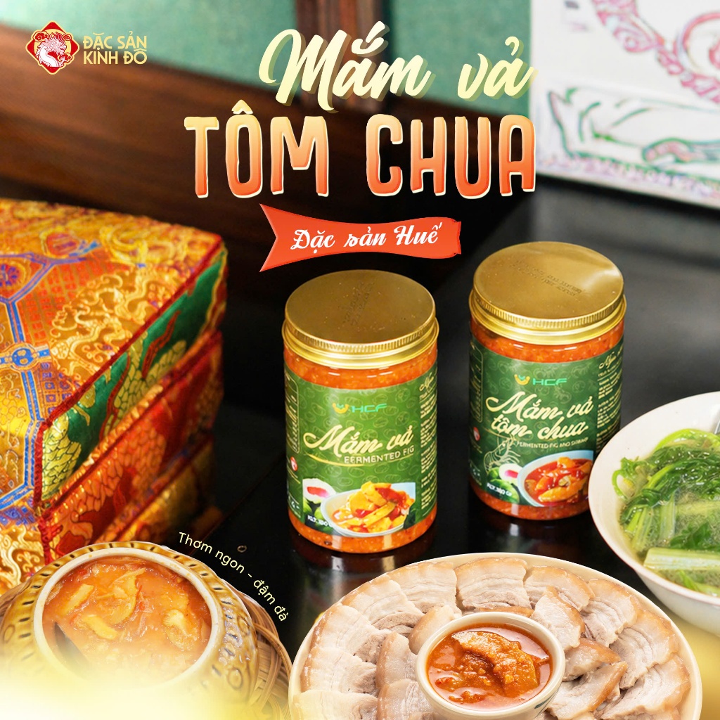 Combo Mắm Vả Tôm Chua Huế - Mắm Vả & Mắm Vả Tôm Chua - Đặc Sản Kinh Đô