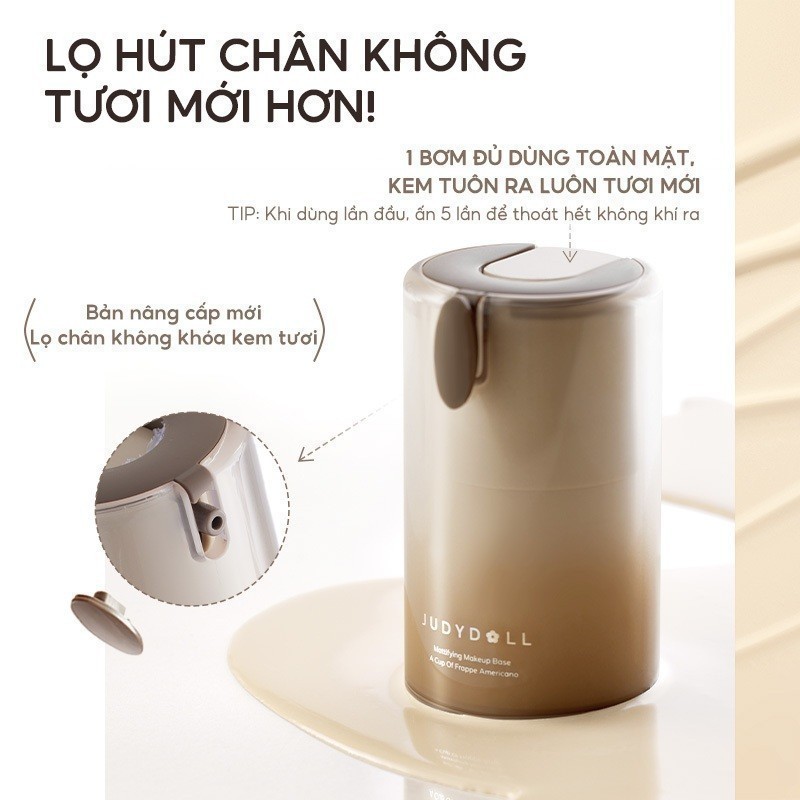 JUDYDOLL Kem lót Judydoll Makeup Base Dưỡng ẩm Kiềm dầu Lâu Trôi Chống xuống tông 30g | BigBuy360 - bigbuy360.vn