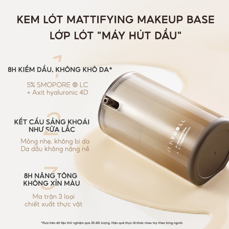 JUDYDOLL Kem lót Judydoll Makeup Base Dưỡng ẩm Kiềm dầu Lâu Trôi Chống xuống tông 30g | BigBuy360 - bigbuy360.vn