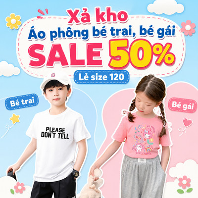 [XẢ KHO SIZE 120] Áo phông cho bé trai bé gái nhiều mẫu chất liệu thun cotton mềm mát size từ 18-22kg - Loza Kids XA0005