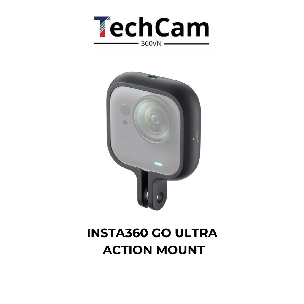 Insta360 GO Ultra Action Mount - Phụ kiện Go Ultra 360, Bộ chuyển đổi 2 chấu, Hỗ trợ chụp ngang và d