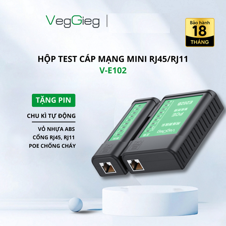 Hộp Test Mạng Mini (V-E102) Hãng Veggieg