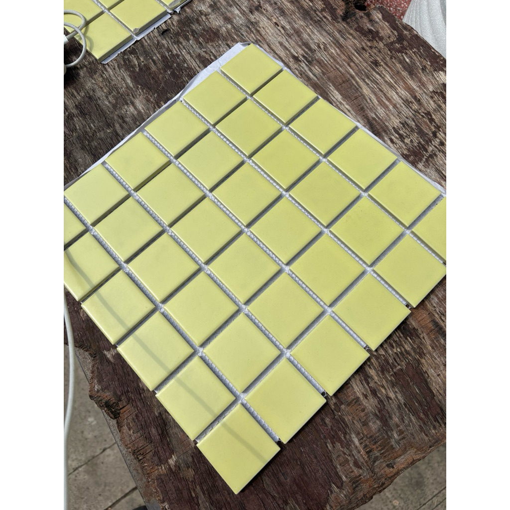 Gạch mosaic gốm xanh nhạt cao cấp 30x30cm mã 301. gạch gốm sứ mosaic