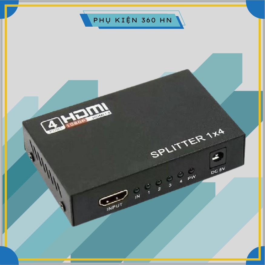 Bộ chia HDMI 1 ra 4 HDMI SPLITTER 1 TO 4 - HDMI 1 ra 4 HDMI
