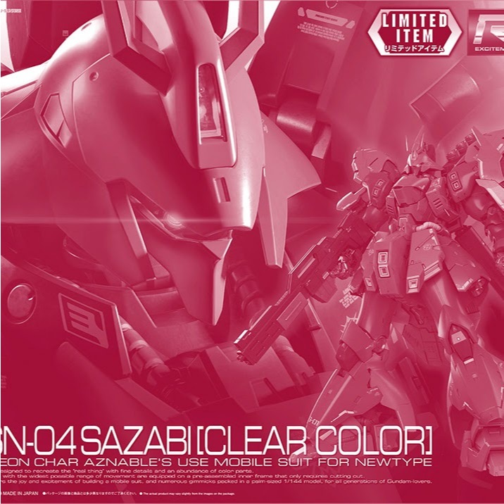 RG 1/144 SAZABI [CLEAR COLOR]