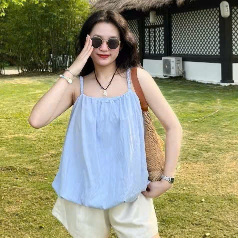 Áo 2 dây chun bo chất gió mềm mát dáng bí phồng đi chơi đi biển A506 SUTANO | BigBuy360 - bigbuy360.vn