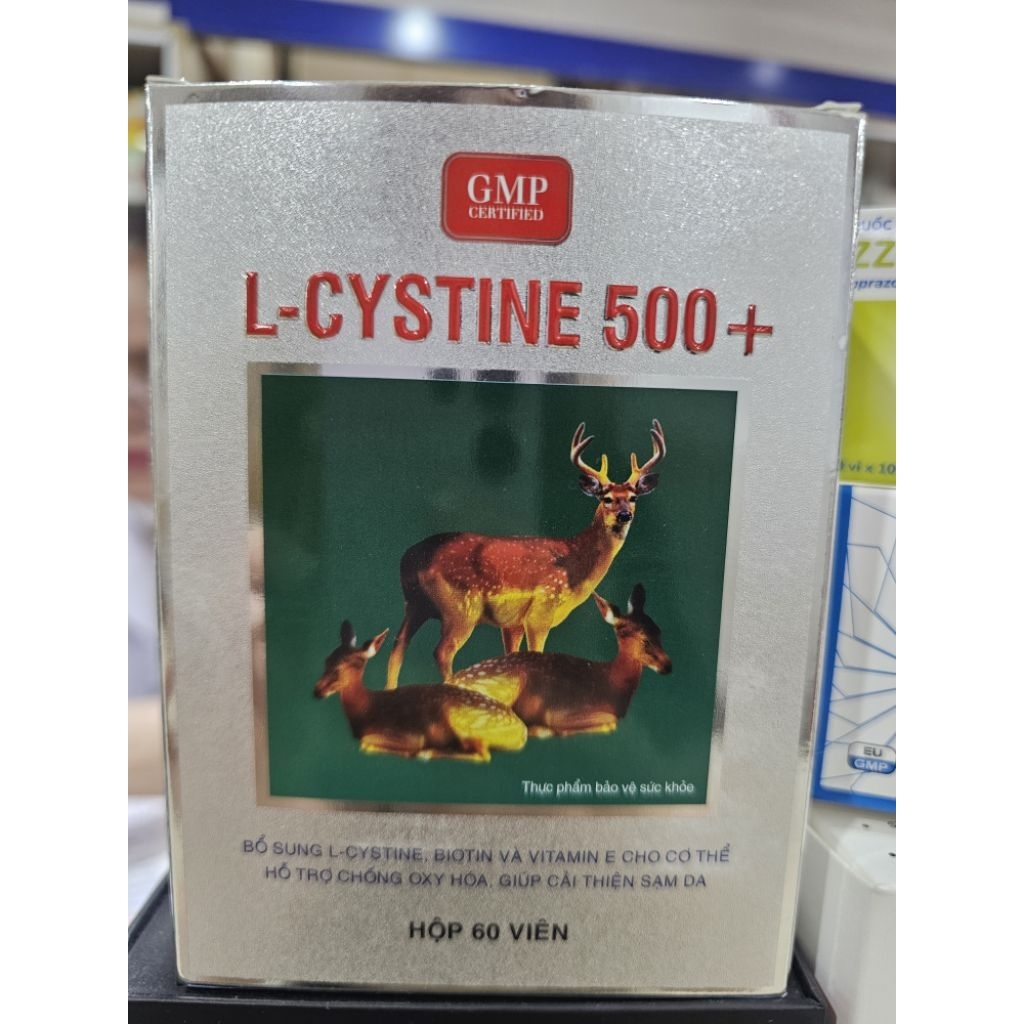 Viên uống L-Cystine 500+ hỗ trợ kích thích mọc tóc hộp 60 viên