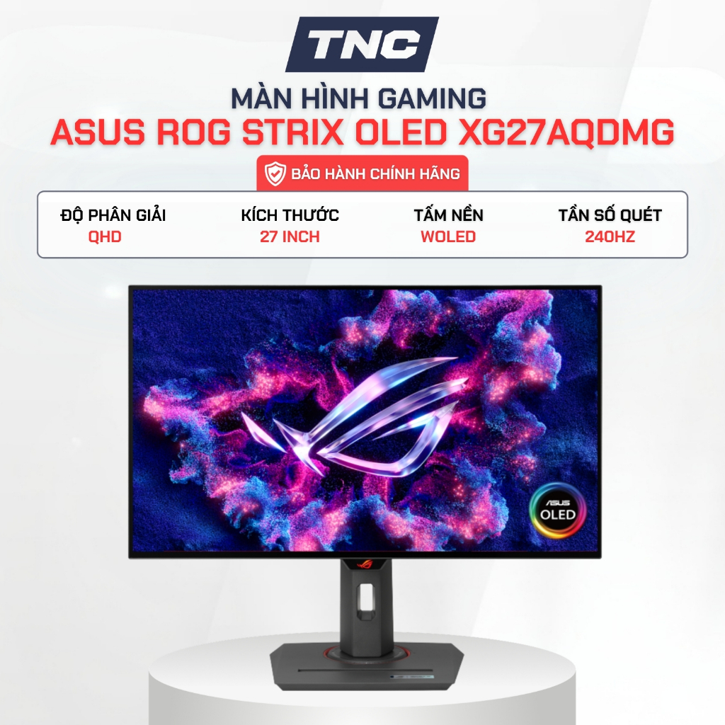 Màn Hình Gaming Asus ROG Strix OLED XG27AQDMG 27 inch/ QHD/ WOLED/ 240Hz - BH 36 Tháng - TNC STORE