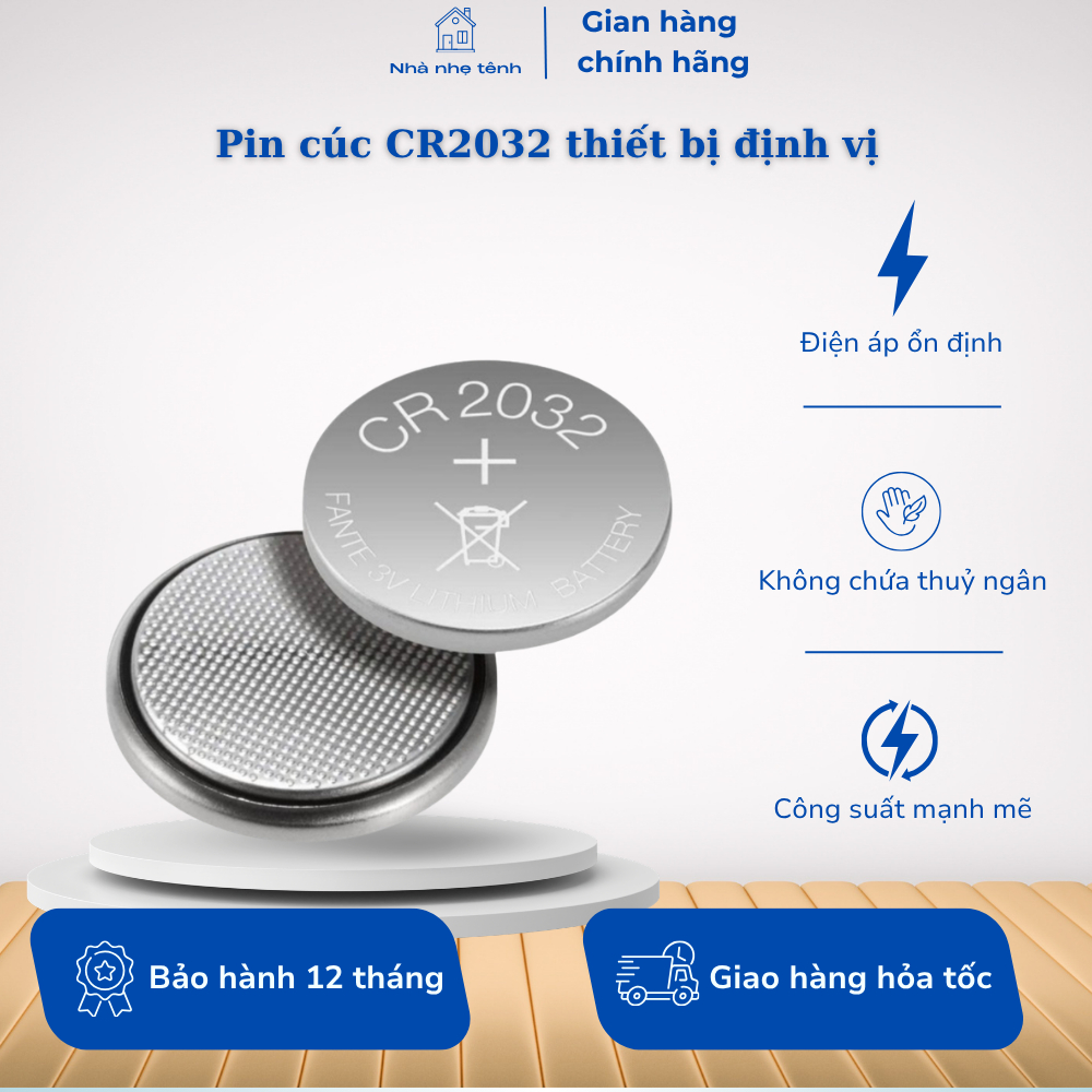 Pin CR2032 Cúc Áo Cho Các Thiết Bị Định Vị GPS FindmyTag, Droptag, Momax, PinTag, Đồng hồ, Chìa khóa