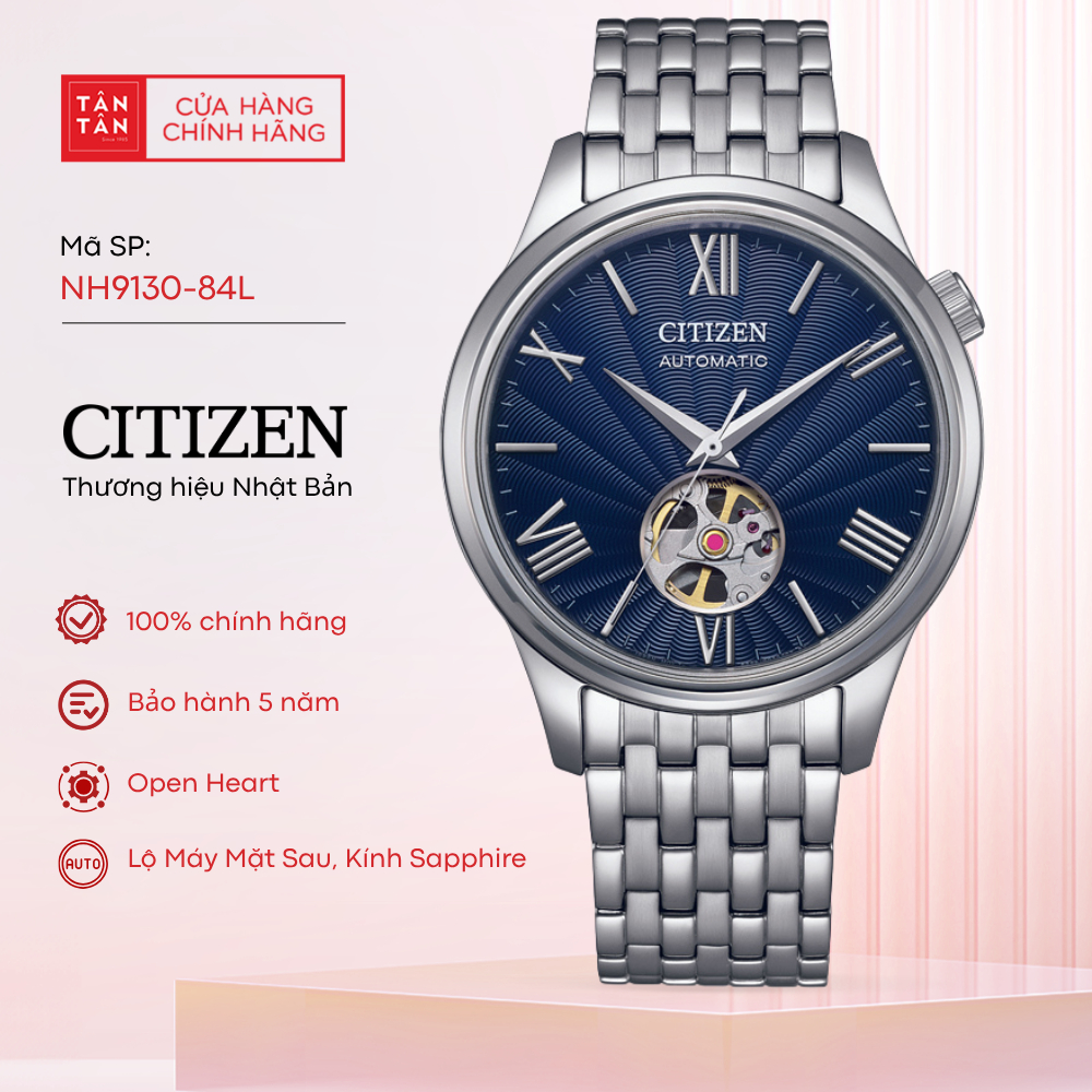 Đồng Hồ Nam Citizen Open Heart NH9130-84L Automatic 40mm - Đồng Hồ Tân Tân