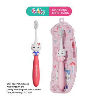 Bàn Chải Đánh Răng Cho Bé Gabby Hình Capybara, Ngộ Không, Thỏ Hồng, Mèo Tím Lông Mềm Mịn