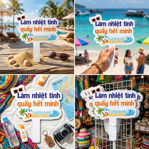 [Có Tay Cầm] Hashtag Cầm Tay Sự Kiện HX439 – Phụ Kiện Check-in, Cổ Vũ & Trang Trí Team Building Du L