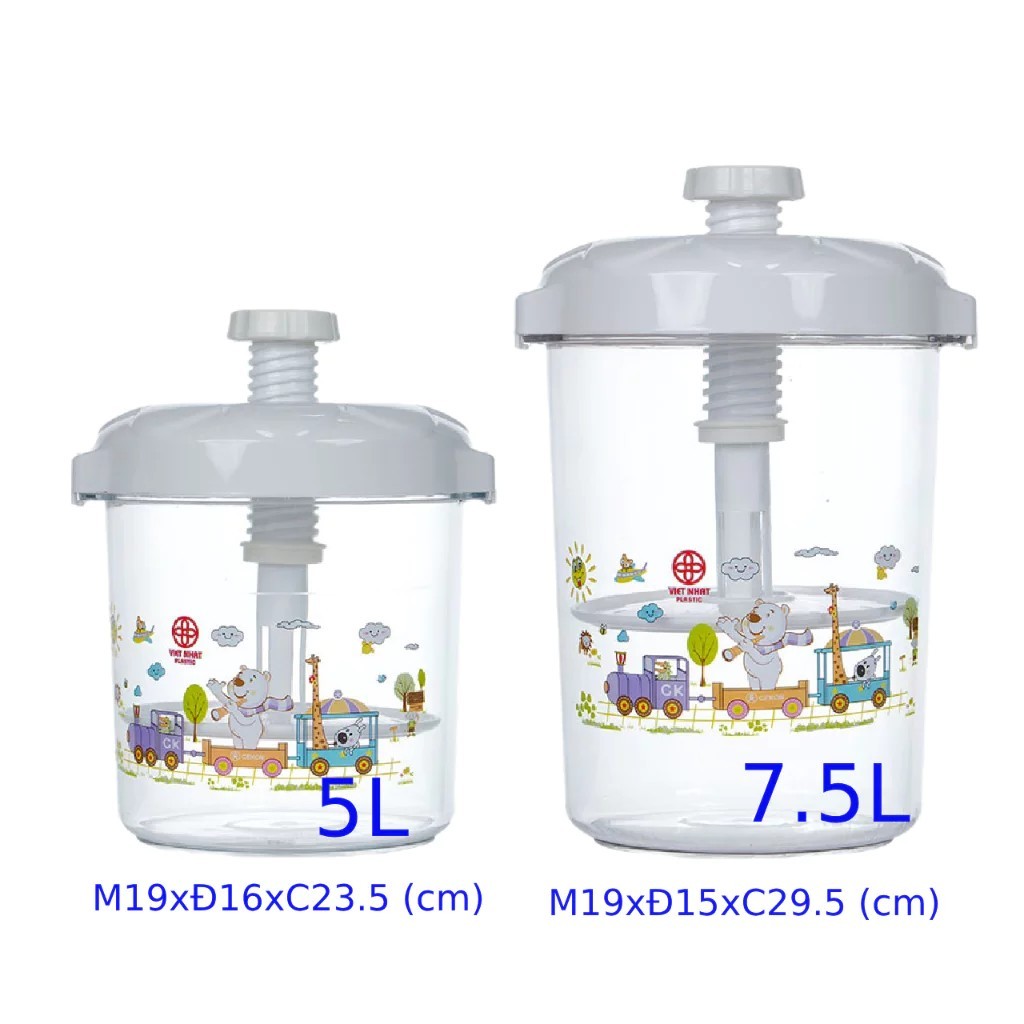 [Top Value] Hộp muối dưa cà Việt Nhật (Dung tích 5L  7.5 L)  HS Shop