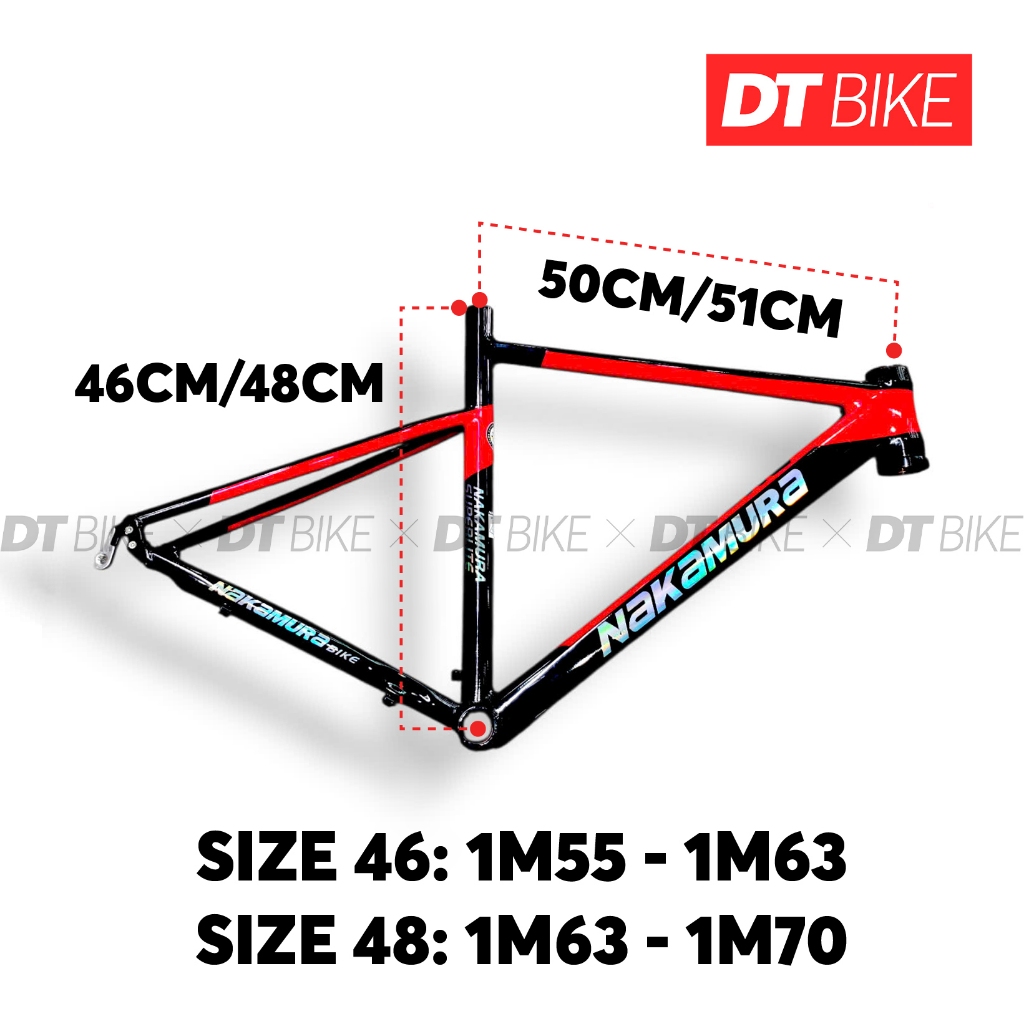 [Chính Hãng 100%] Sườn nhôm Road Nakamura - phanh vành - DT BIKE
