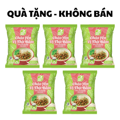 [GIFT] 5 Gói Cháo Yến Thịt Bằm Green Bird 55g [QUÀ TẶNG KHÔNG BÁN]