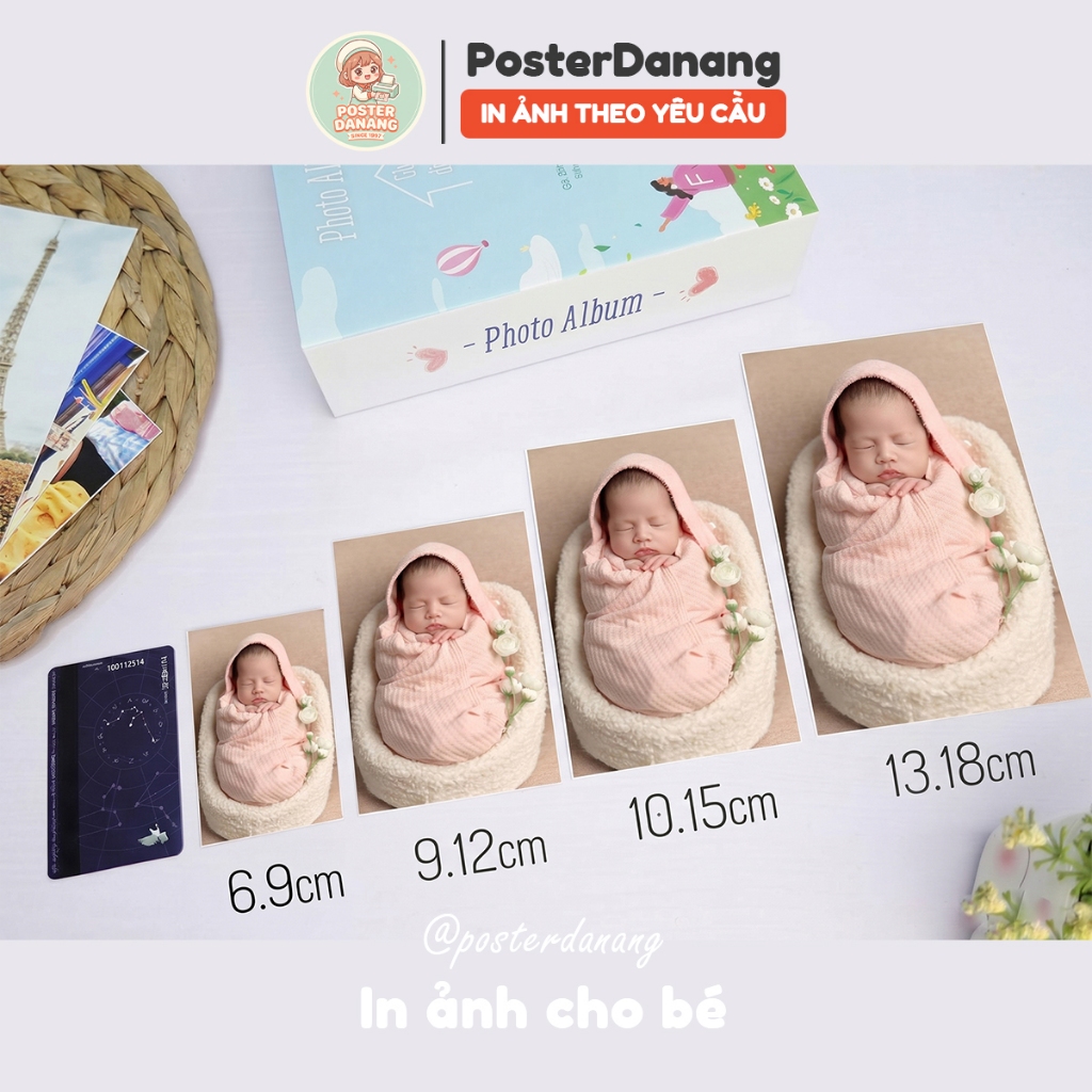 In ảnh theo yêu cầu, in ảnh cỡ 9x12, 10x15, 13x18, 15x21, 20x30 ép plastic