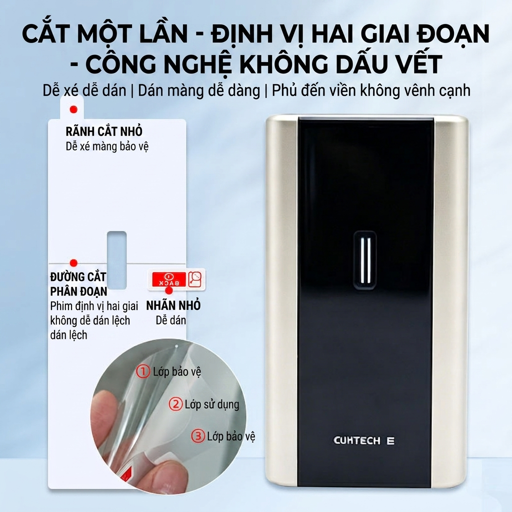 Miếng Dán Dẻo Hydrogel Cho Cuktech 10 Mini PB1055 / 10 Plus PB150P / 10 PB100P – PPF 3 Lớp Trong Suố