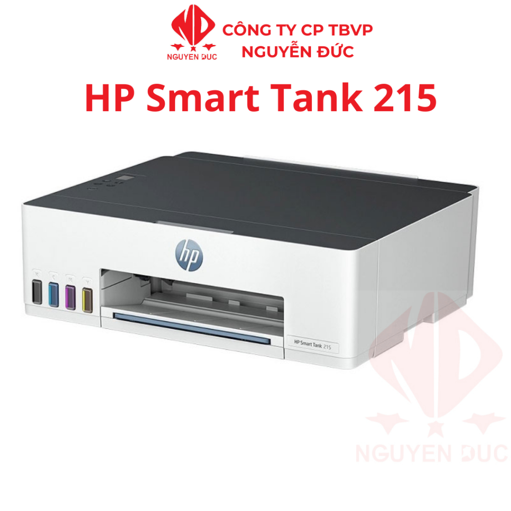Máy in phun màu HP Smart Tank 215 Printer (3D4L4A) - Kết nối Wifi, In qua Điện thoại - BH 12 tháng