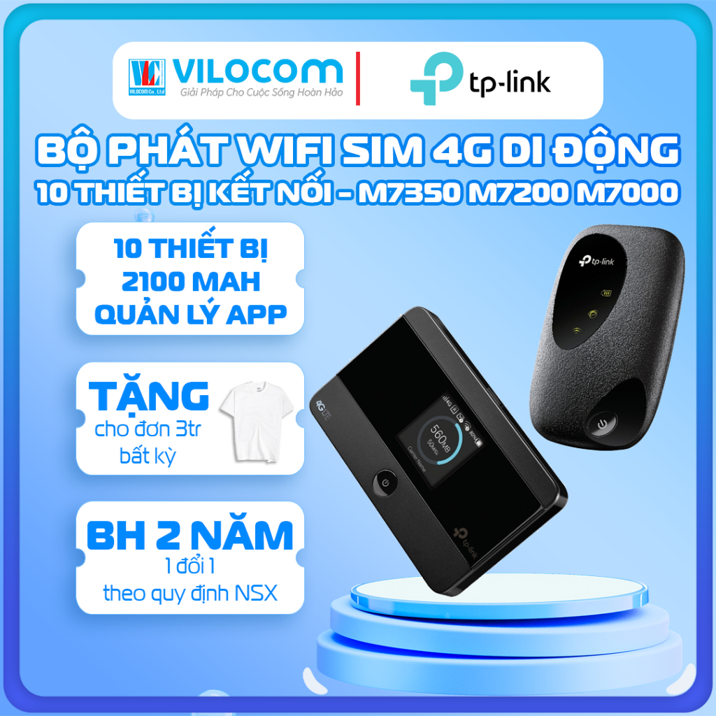 Thiết bị phát Wifi 3G/4G Tplink M7350 M7200 M7000