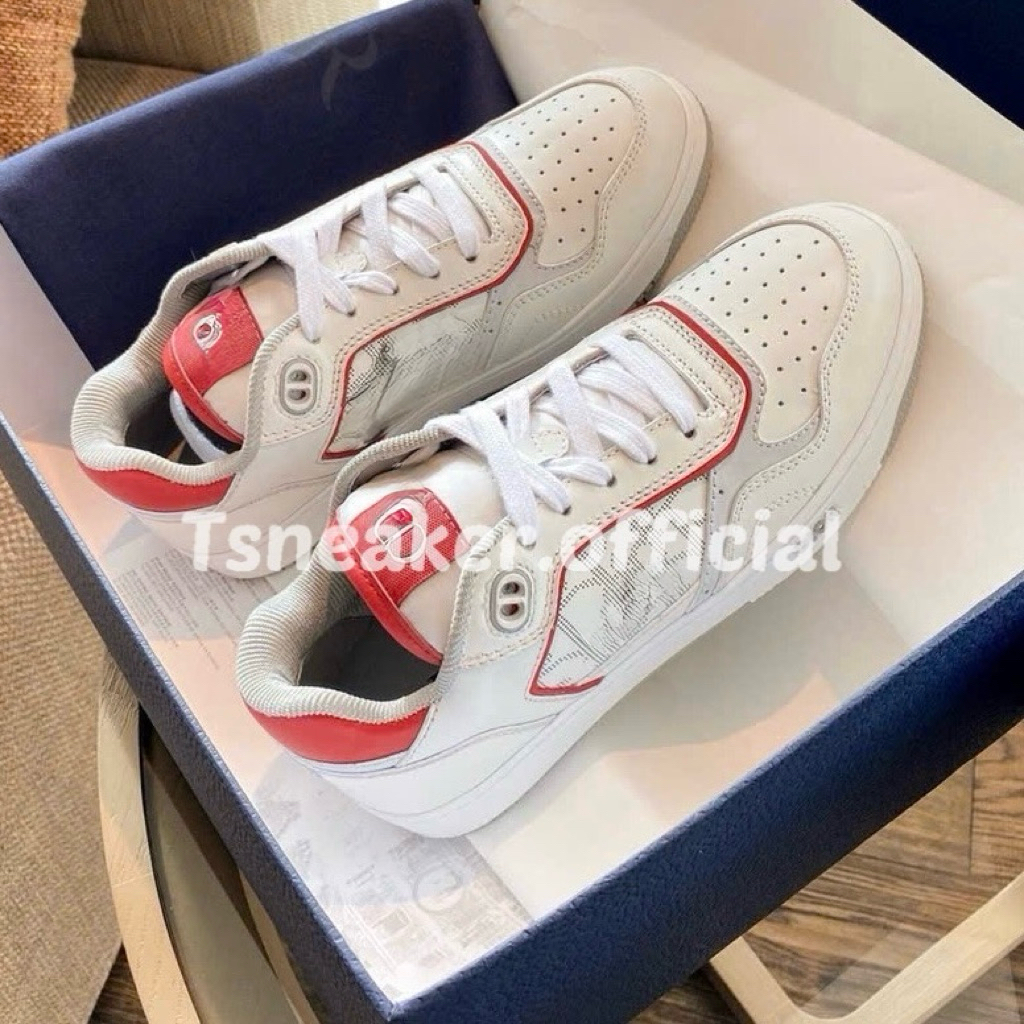 [Tsneaker] Giày Thể Thao #B27 Đỏ Trắng Nam Bản SC Full Bill Box