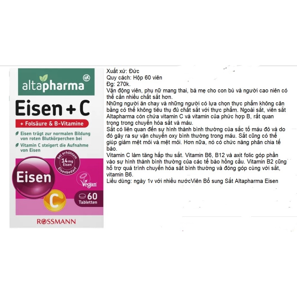 Hàng Đức, Altapharma Eisen C