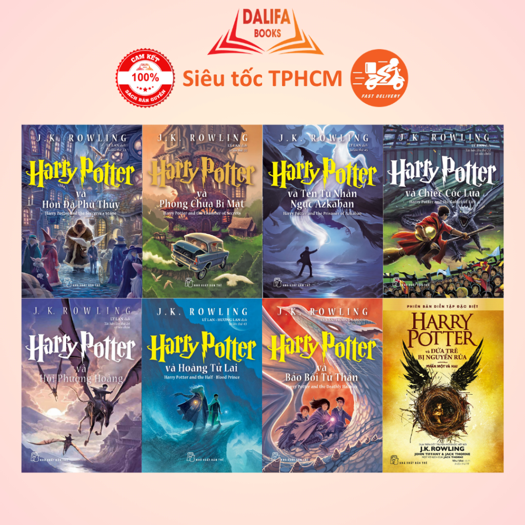Sách - Harry Potter - Bộ 8 cuốn - Lẻ tuỳ chọn
