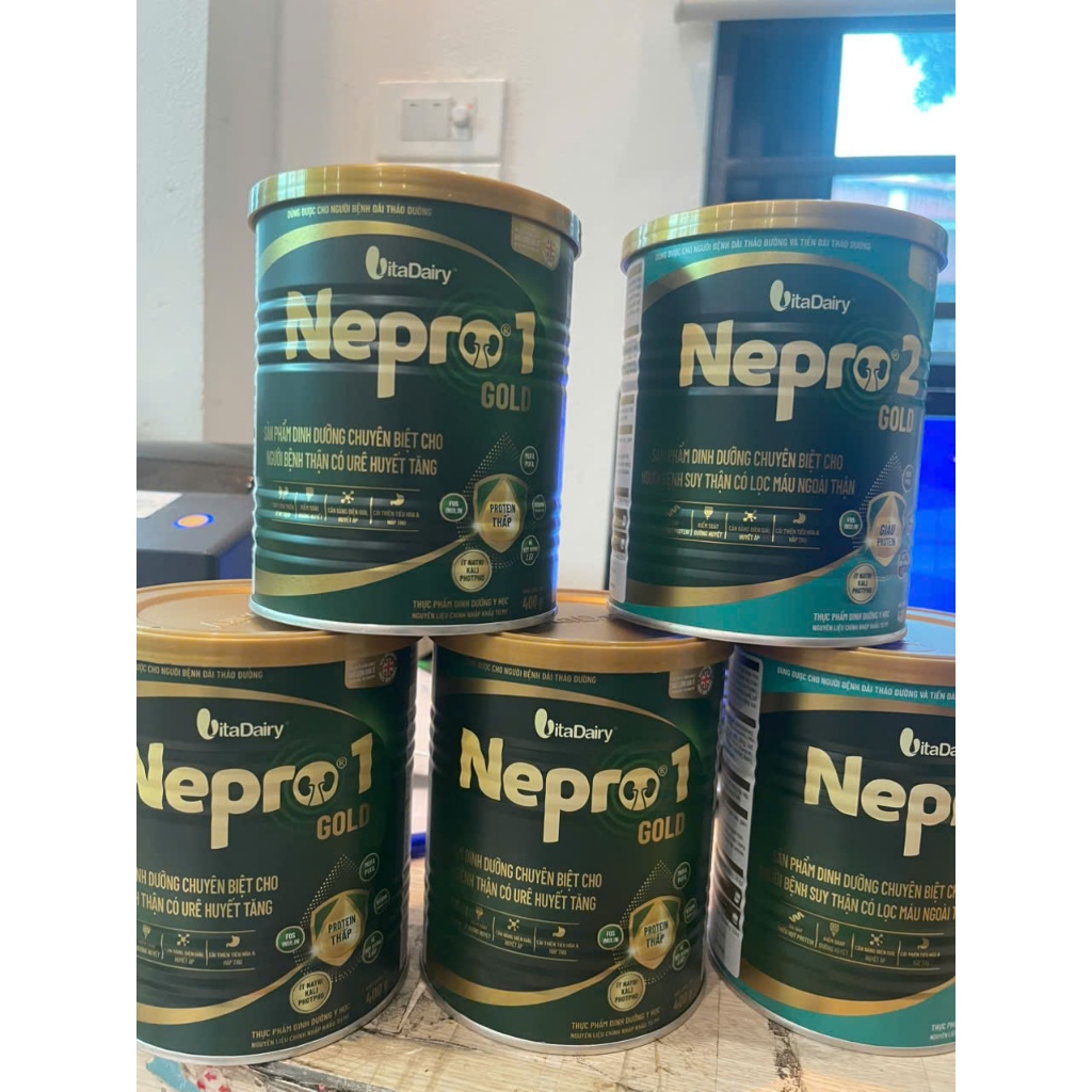 Combo 6 lon Sữa nepro 1gold(Sản phẩm dinh dưỡng chuyên biệt cho người bệnh thận có Urê huyết tăng)