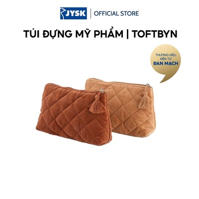 Túi đựng mỹ phẩm | JYSK TOFTBYN | vải polyester | nhiều màu | R21xD13xS6cm