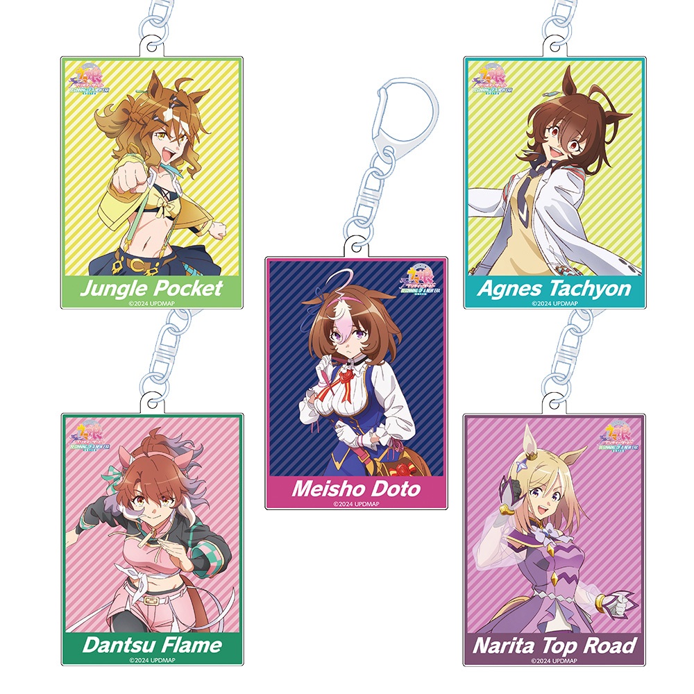 Móc khóa acrylic HD Uma Musume Pretty Derby Jungle Pocket Agnes Tachyon Manhattan Cafe Dantz Flame