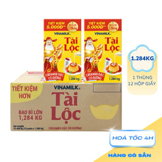 Date Mới - Thùng 12 hộp 1284g sữa đặc TÀI LỘC Vinamilk