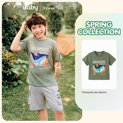 [ILABY 10-40kg] Áo phông bé trai, áo thun bé trai chất liệu cotton co giãn 4 chiều thoáng mát [3886]